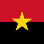 Drapeau du MPLA, Mouvement Populaire de Liberation de l'Angola